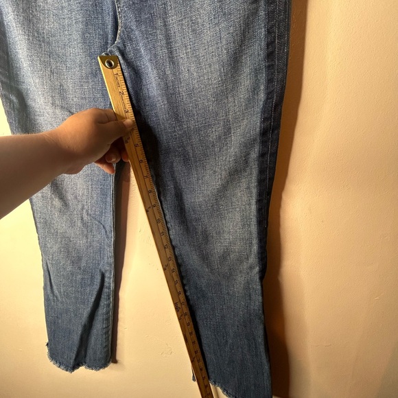 Tory Burch Harly Straight leg cropped jeans raw hem 29 - Picture 4 of 10